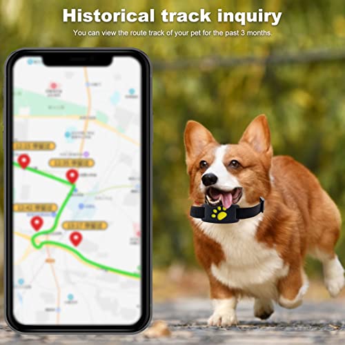 Foecy Localizador GPS para Mascotas, Dispositivo Anti-perdida para Mascotas, Collar rastreador Impermeable para Perros con GPS, Dispositivo Sensor inalámbrico Anti-perdida Posicionamiento GPS + LBS