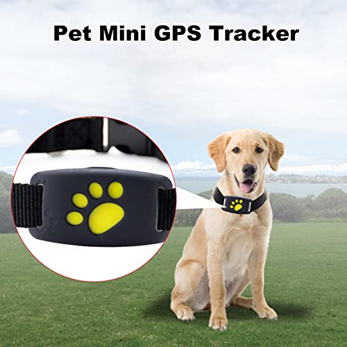 Foecy Localizador GPS para Mascotas, Dispositivo Anti-perdida para Mascotas, Collar rastreador Impermeable para Perros con GPS, Dispositivo Sensor inalámbrico Anti-perdida Posicionamiento GPS + LBS