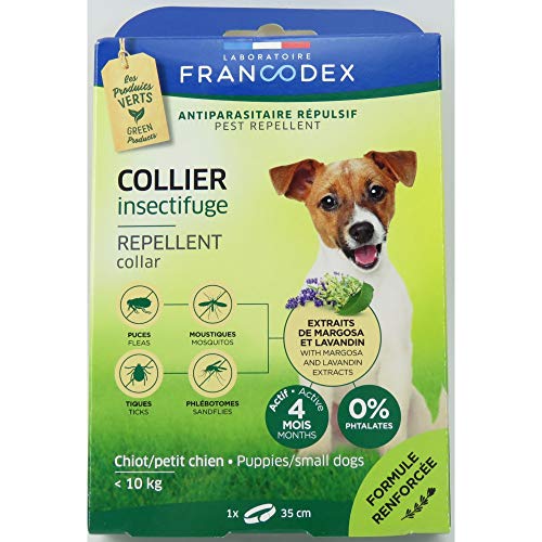 Francodex Francodex Collar Repelente Perro -10 Kg 35 Cm