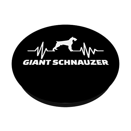 Frecuencia del Schnauzer gigante PopSockets Agarre y Soporte para Teléfonos y Tabletas