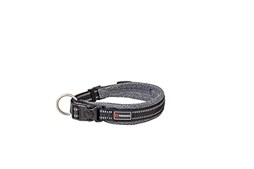 Freedog Collar Shiva (20mmx35/60cm T-M, Gris)