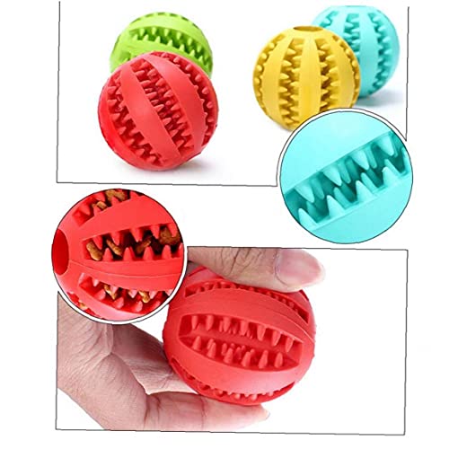 Froiny Juguetes para Perros Mascotas Pelotas De Goma para Puppy Los Mascotas Juguetes para Masticar Bola Chew Limpieza Dental Sanos Bolas De Perro De Juguete De Goma