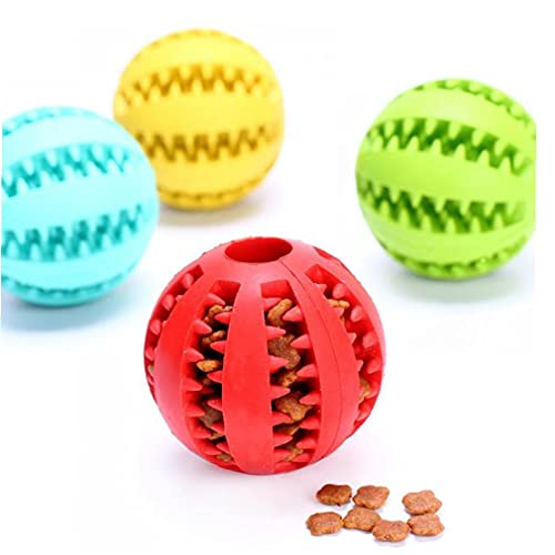 Froiny Juguetes para Perros Mascotas Pelotas De Goma para Puppy Los Mascotas Juguetes para Masticar Bola Chew Limpieza Dental Sanos Bolas De Perro De Juguete De Goma