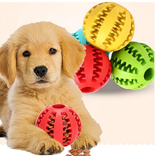 Froiny Juguetes para Perros Mascotas Pelotas De Goma para Puppy Los Mascotas Juguetes para Masticar Bola Chew Limpieza Dental Sanos Bolas De Perro De Juguete De Goma