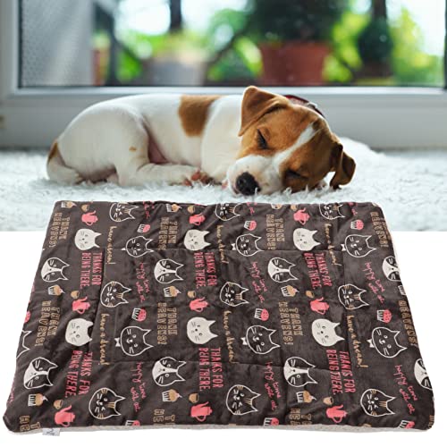 Fudax Manta para Mascotas, Franela de Lana de Cordero, para Proteger los Muebles, Diseño Bonito, Alfombrilla de Sofá Multifuncional para Perros, Gruesa para Cachorros Y Gatos(XL 100 * 75 CM)