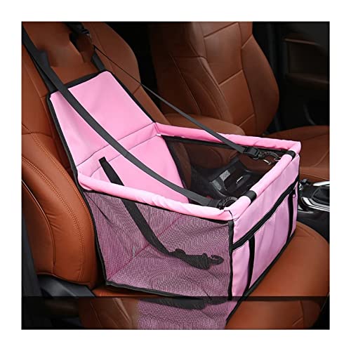 Funda de asiento de coche para perro, funda plegable para asiento de coche, hamaca plegable para viajes con gatos y perros (color: negro, tamaño: 40 x 30 x 25 cm)