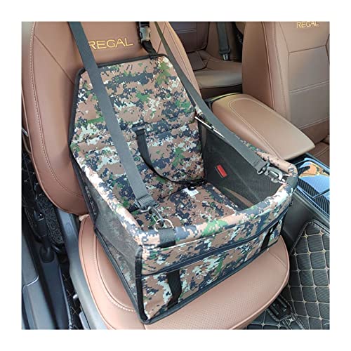 Funda de asiento de coche para perro, funda plegable para asiento de coche, hamaca plegable para viajes con gatos y perros (color: negro, tamaño: 40 x 30 x 25 cm)