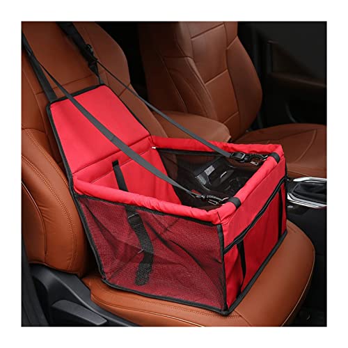 Funda de asiento de coche para perro, funda plegable para asiento de coche, hamaca plegable para viajes con gatos y perros (color: negro, tamaño: 40 x 30 x 25 cm)