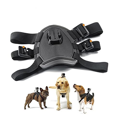 Funda protectora impermeable para cámara Fetch Monte perro del pecho del arnés de la correa de montaje en forma for G-OPro H-ero 87 6 5 4 3 Sesión O-SMO S-JCAM X -iaomi Y-i 4K G-O H9 P-RO Accesorios d