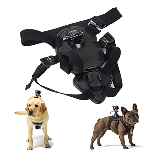 Funda protectora impermeable para cámara Fetch Monte perro del pecho del arnés de la correa de montaje en forma for G-OPro H-ero 87 6 5 4 3 Sesión O-SMO S-JCAM X -iaomi Y-i 4K G-O H9 P-RO Accesorios d