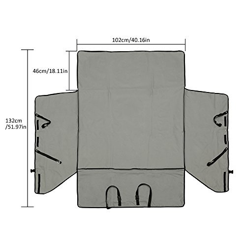 FuriAuto Funda Cubierta protectora impermeable de asiento trasero para perro mascotas