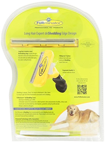 FURminator Herramienta de Pelo Largo para Perros, Grande