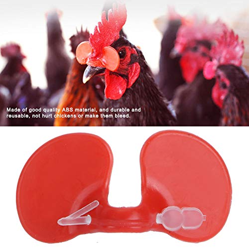 Gafas de pollo, duraderas y reutilizables de material ABS fáciles de usar para reducir el ejercicio de las bandadas de pollo