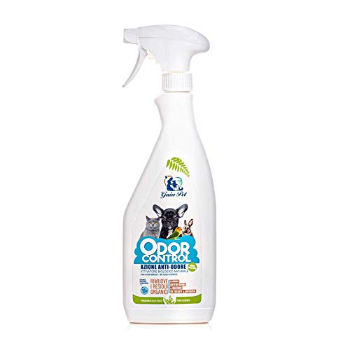 Gaia Pet - Spray elimina manchas y olores orina de gato, perro, quitamanchas para sofás y tejidos - Envase de 750 ml - Producto fabricado en Italia -