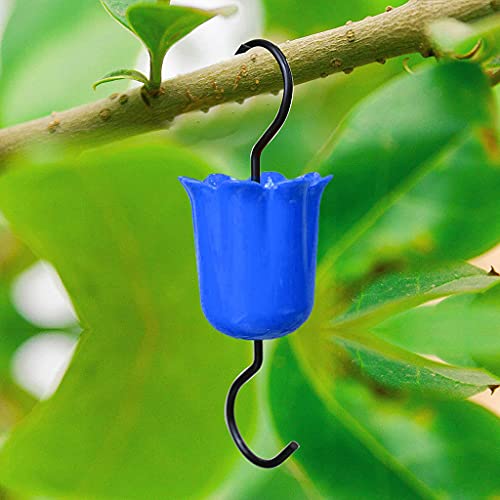 Gancho de plástico para comedero de colibrí, guangruiorrty Flower Hormigón guardias de insectos hogares aves animales accesorios para comedero de colibrí