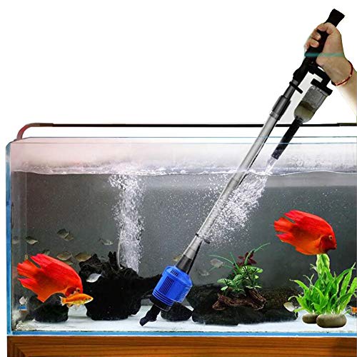 Gaolin Limpiador De Tanque De Peces, Bomba De Agua De Bombeo Automático Eléctrico para Limpiar Heces De Peces, Bomba De Lavado De Arena Y Aguas Residuales para Acuarios, para Tanques De Peces.