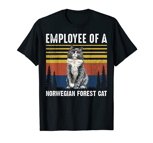 GATO - EMPLEADO DE UN GATO DEL BOSQUE NORUEGO Camiseta