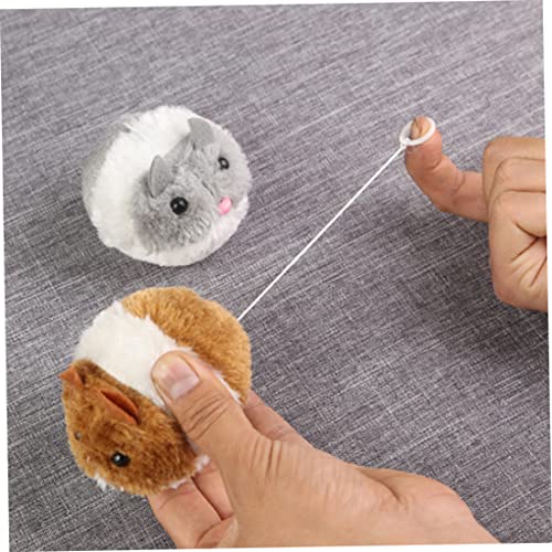 Gato Juguete Gato ratón Juguetes en Movimiento Interactivo Ratones de Peluche Rata Peludo rascarse Persiguiendo al Gatito Interior Mascota Gris