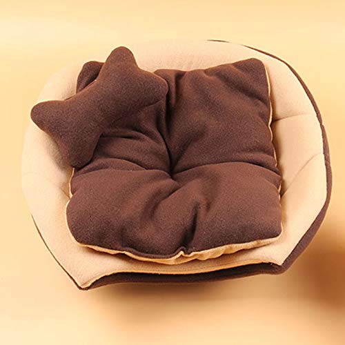 Gelentea Cama de invierno para gatos y perros, plegable, suave, cálida, para cachorros, cueva, colchoneta para dormir