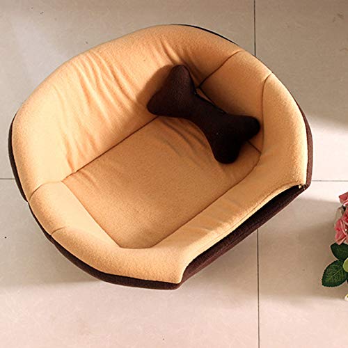 Gelentea Cama de invierno para gatos y perros, plegable, suave, cálida, para cachorros, cueva, colchoneta para dormir