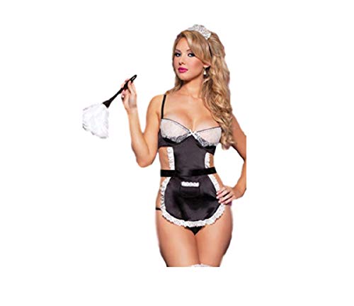 GGT Boutique Disfraz sexy para mujer de Dominatrix Maid (talla única 36-48)