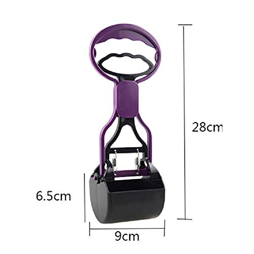 GHKK 28 cm de Largo Pet Pooper Scooper Jaw Poop Scoop Mango Pala Limpieza Residuos de Animales Perros Cachorros Recolector de Gatos Herramientas de Limpieza