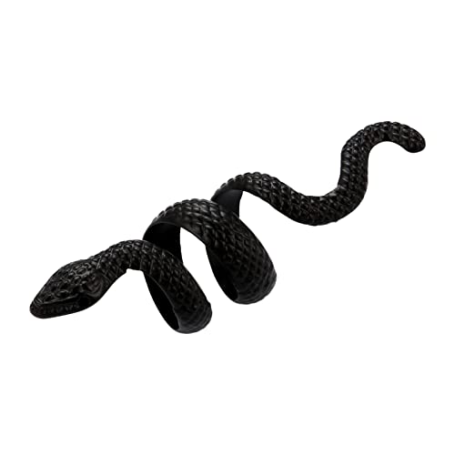 Gidenfly Serpiente - Metal para hombres y mujeres, serpiente de reptil, regalos para amantes de los reptiles, serpiente retro vintage, punk goth ajustable s