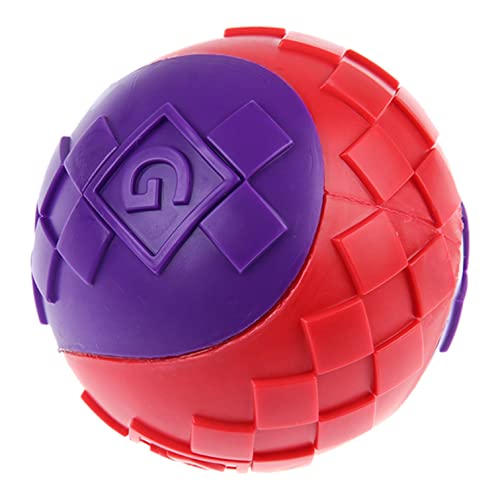 Gigwi Juguete Interactivo para Perros con Bola de Goma Suave y Duradera, tamaño pequeño, Paquete de 3