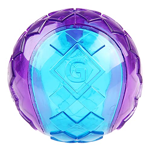 Gigwi Juguete Interactivo para Perros con Bola de Goma Suave y Duradera, tamaño pequeño, Paquete de 3