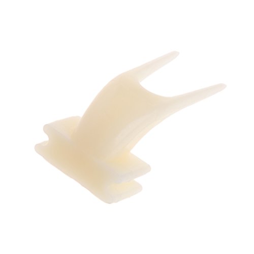 Girasool Tenedor de frutas para loro de mascotas, 2 piezas de plástico para alimentación de loros, jaula de pájaros, soporte de alimento, clip para alimentador de animales pequeños (S: 3 x 1,5 cm)