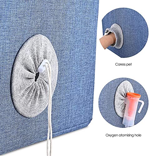 GJCrafts Carpa para Animales con Cubierta, Corralito para Perros Plegable Combinado con concentrador de oxígeno para Tratar Las vías respiratorias y la Tos, Jaula para UCI de oxígeno para Animales