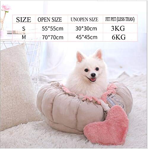 glield cama para perros y hundematte para pequeños perros y gatos Rosa completan ptw05, medium