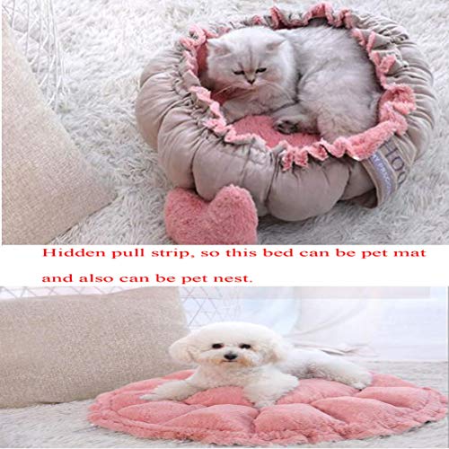 glield cama para perros y hundematte para pequeños perros y gatos Rosa completan ptw05, medium