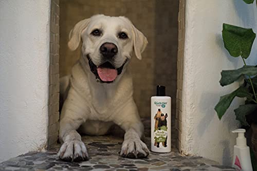 Glückstier Champú para Perros de 250 ml, champú desengrasante para Todas Las Razas de Perro, para Pelaje Brillante y Mejor Peinado, pH Adaptado, 100% Vegano y Libre de Animales