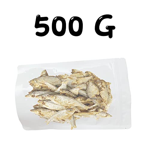 Golosinas para Perros, Snacks para Perros Naturales, 100% Pescado Secado al Aire, Un Solo Ingrediente, Rico en Omega-3, Snacks para Perros y Gatos de Pequeños, Medianos y Grandes. 500G.