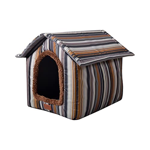 Gonglang Lona para Mascotas Desmontable Nido para Mascotas al Aire Libre para Perros y Gatos con Ventanas Casa Flexible para Mascotas para Balcones, pasillos para Mantener el Calor de Las Mascotas