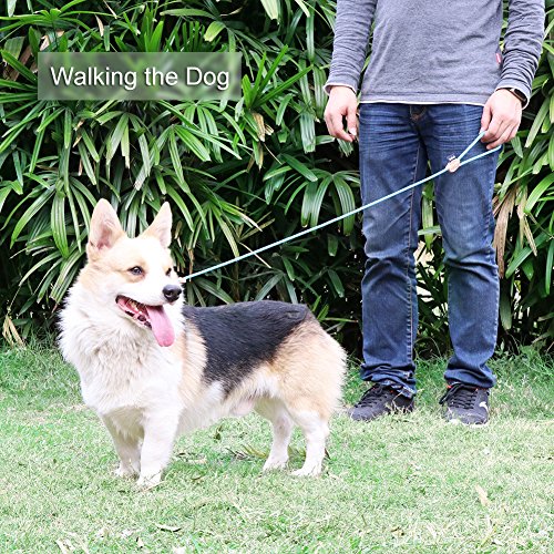 Grand Line Correa de Perro Nylon Cuerda de Entrenamiento Ajustable Reflectantes para Perros Pequeños, Medianos, Grandes y Extra - 0.6cm de Diámetro x 150cm de Largo(Roja)