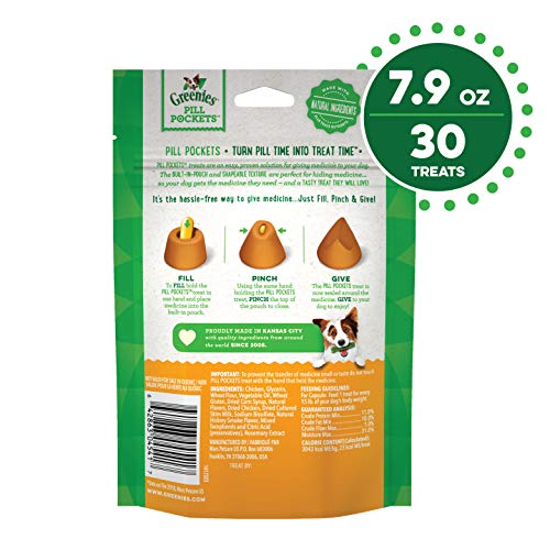 Greenies píldora Bolsillos Pollo Sabor alimento para Perros