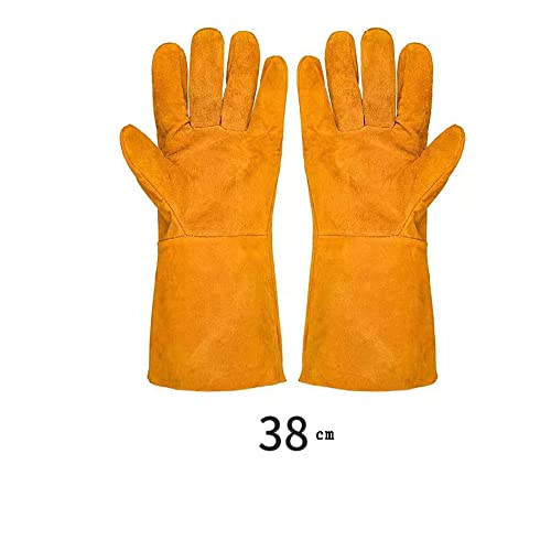 Guantes Protectores antimordeduras Guantes antimordeduras para manipulación de Mascotas,Guantes de Trabajo de Cuero de Seguridad para bañarse,acicalarse,Perros,Gatos,Reptiles