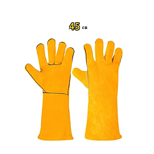 Guantes Protectores antimordeduras Guantes antimordeduras para manipulación de Mascotas,Guantes de Trabajo de Cuero de Seguridad para bañarse,acicalarse,Perros,Gatos,Reptiles