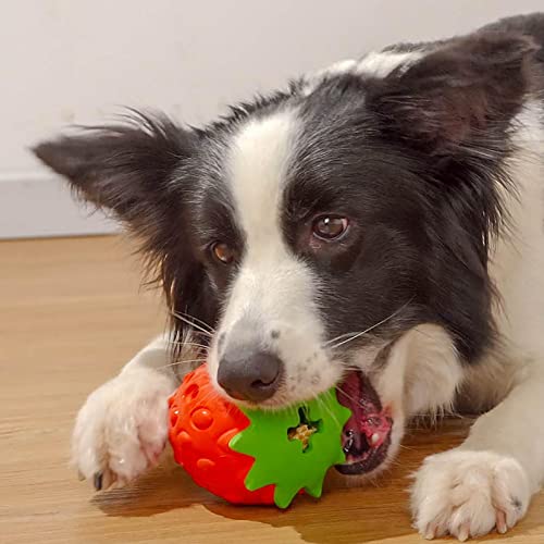 GUIPAN Juguete para Masticar Frutas para Perros, Juguete Resistente a Las Fugas de Comida para Perros, Juguetes interactivos para Perros de diseño Elegante, Juguetes para Perros para masticadores