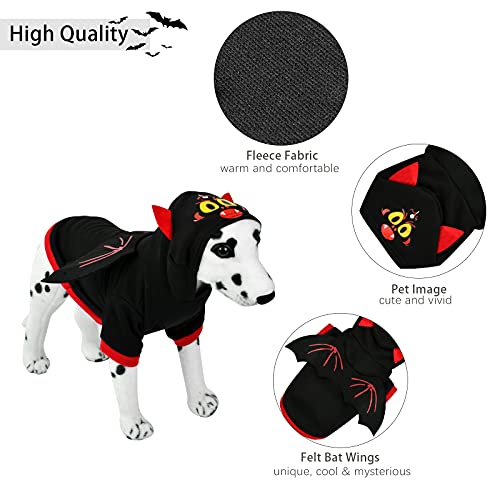 Halloween Disfraz Perro, Disfraces de Halloween para Mascotas, Halloween Costume Dog, Halloween Alas de Murciélago para Perros y Gatos, Ideal para Halloween, Navideño Cosplay.