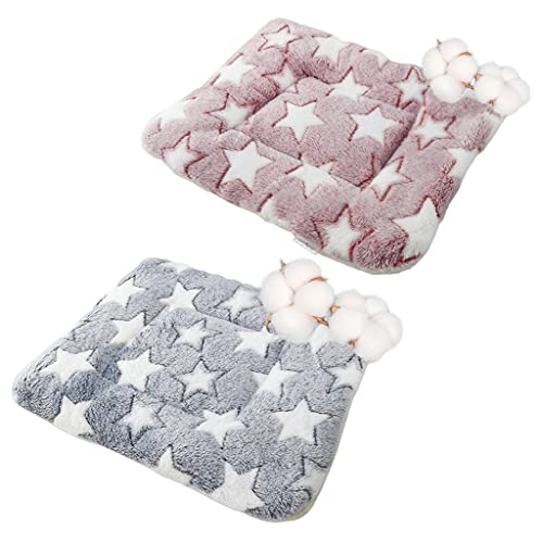 HANBOLI Cojín para hámster Cama, Cama para hámster Cojín Suave para Animales pequeños Invierno Cómoda Estera para Dormir Cojín para Nido para Erizo Conejo Ratones Hurón Pasta de Frijoles Color