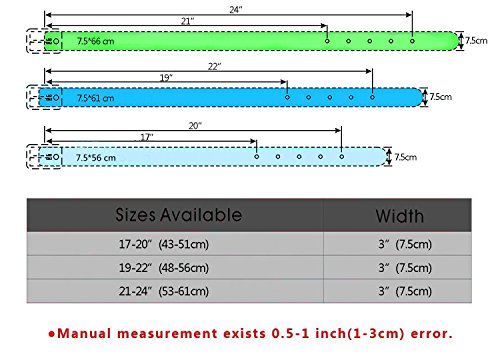 haoyueer Collar para perro con 4 filas de cuero de 7,62 cm de ancho + correa para perro, resistente ajuste Pit Bull Terrier Mastín (rosa fuerte, L)