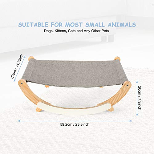 HAPPY HACHI Cama para Gatos 2 en 1, Cuvea Suave Lavable para Gato Pequeño Interior, con 2 Alfombrillas Suaves Reemplazables para Invierno Verano