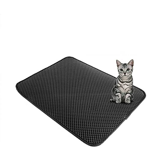 Hbao Alfombrilla de Arena para Gatos Plegable Doble, Trampa Impermeable para Mascotas, Antideslizante, Caja de Cama Grande para Mantener la Cama, filtros para Perros limpios, Producto para Capa