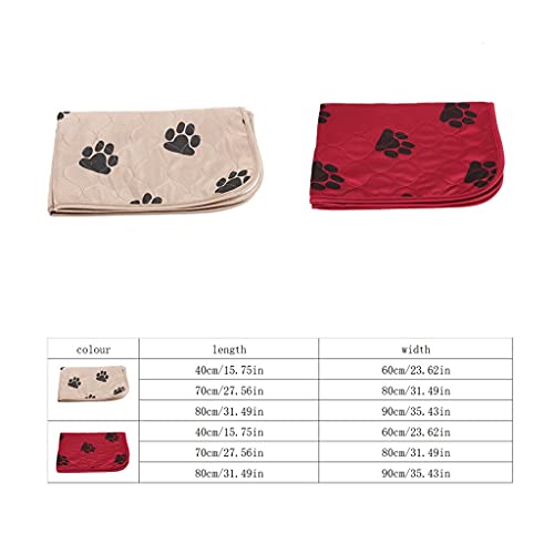 Hbao Alfombrilla para Perros, Impermeable, Reutilizable, Lavable, Almohadillas para orinar para Perros, Gatos, Almohadillas de absorción rápida, Funda Protectora de colchón para sofá para Viajes