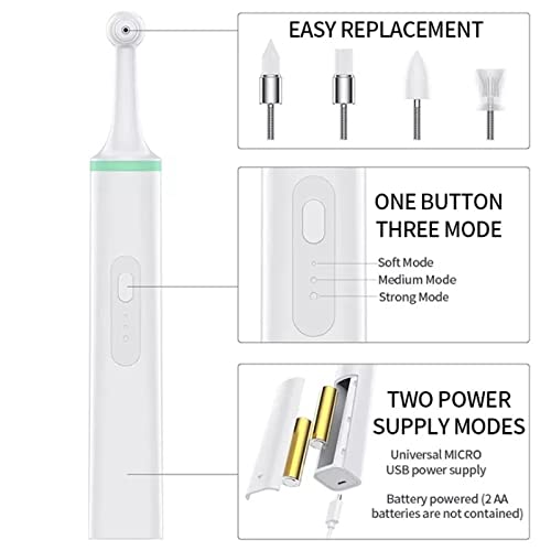 HCCTOZZ Cepillo de Dientes eléctrico para Mascotas, pulidor de Dientes, Limpiador bucal, Manchas de Placa Dental y Herramientas de blanqueamiento, Limpiador de Dientes, Cuidado Dental(Color:B)