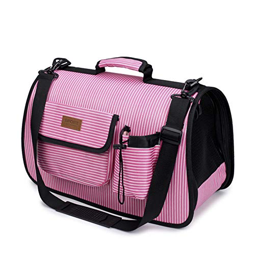 HEELPPO Mochila para Perros Mochilas para Gatos Transportin Perro Pequeño Trasportines Perro Bolso Transportin para Perros Bolso para Perros Transportin para Gatos Transportin para Perros Pink,M