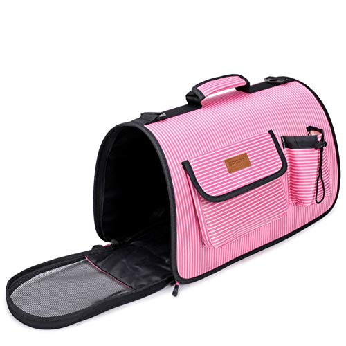 HEELPPO Mochila para Perros Mochilas para Gatos Transportin Perro Pequeño Trasportines Perro Bolso Transportin para Perros Bolso para Perros Transportin para Gatos Transportin para Perros Pink,M